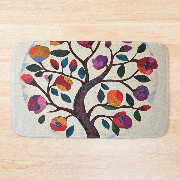 Item preview, Abstract Folk design of a Colorful Plant in a Circle. designed and sold by HEMRO.