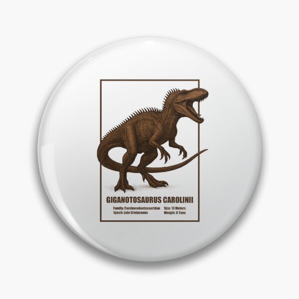 Item preview, Giganotosaurus Carolini – Vintage Dinosaur Illustration designed and sold by SlatoMato.