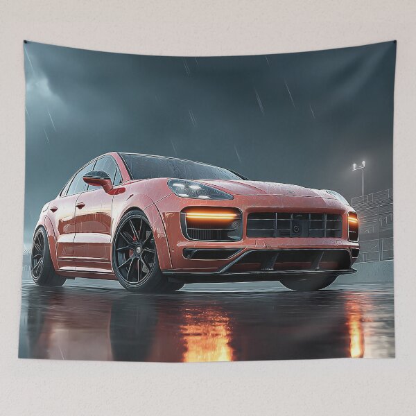 Item preview, Luxury SUV Pop Art – Porsche Cayenne GTS Illustration designed and sold by AutoPopStudio.