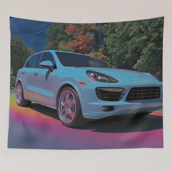 Item preview, High-Performance Porsche Cayenne GTS – Pop Art Print designed and sold by AutoPopStudio.