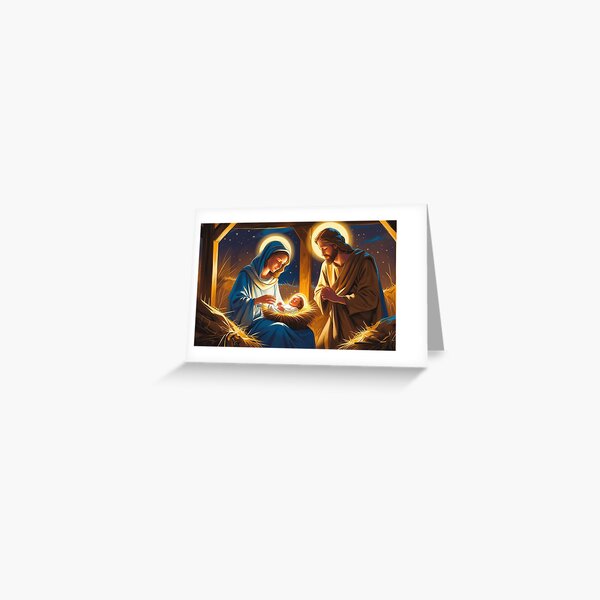 Item preview, Merry Christmas Nativity Christmas Card designed and sold by GraceNoted.