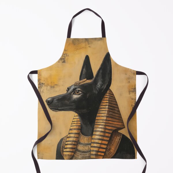 Item preview, Ancient Egyptian Anubis God in a Detailed Gold and Black Portrait design. designed and sold by HEMRO.