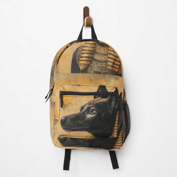 Item preview, Ancient Egyptian Anubis God in a Detailed Gold and Black Portrait design. designed and sold by HEMRO.