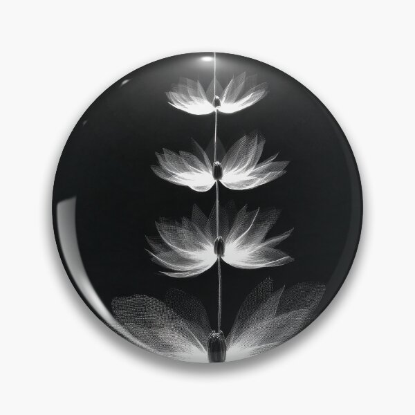 Item preview, Minimalist Sequence Black and White Lotus Flowers designed and sold by scicilysimonee.