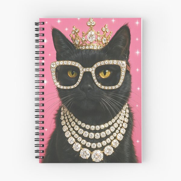 Aperçu de l'œuvre Art esthétique rose du chat orné de bijoux créée et vendue par H G Designs.