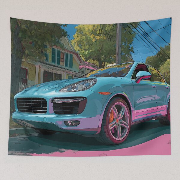 Item preview, Automotive Pop Art – Porsche Cayenne GTS Wall Poster designed and sold by AutoPopStudio.