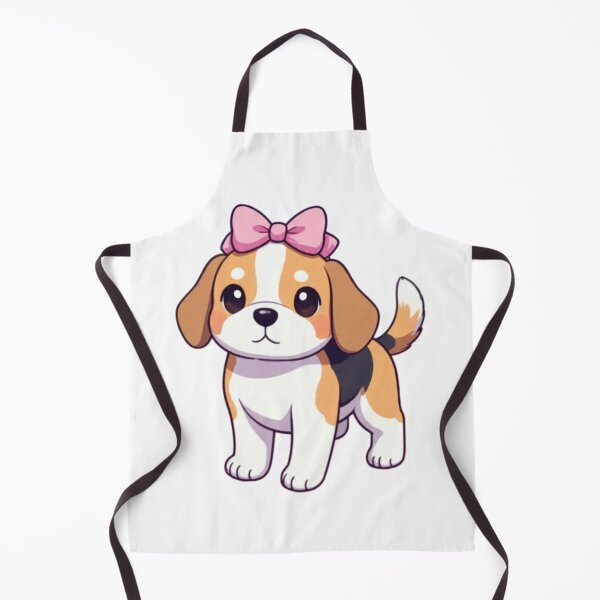 Artikelvorschau, Entzückender Beagle mit rosa Schleife entworfen und verkauft von JonysCreativeDesigns.