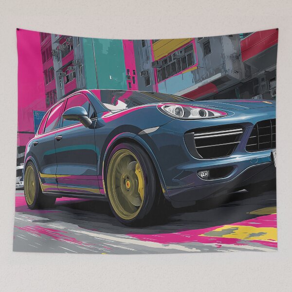 Item preview, Stylish Porsche Cayenne GTS Print – Urban Pop Art Look designed and sold by AutoPopStudio.