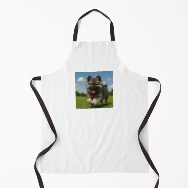 Item preview, Keeshond Puppy Running Through Field designed and sold by The Keeshond Shop .