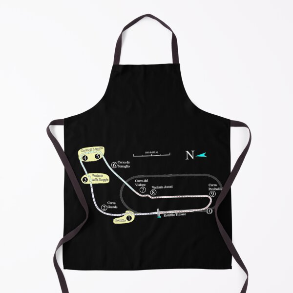 Item preview, Monza F1 track map WHITE Print funny Gifts designed and sold by RyanTee-Awesome.