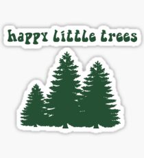 happy lil trees Sticker
