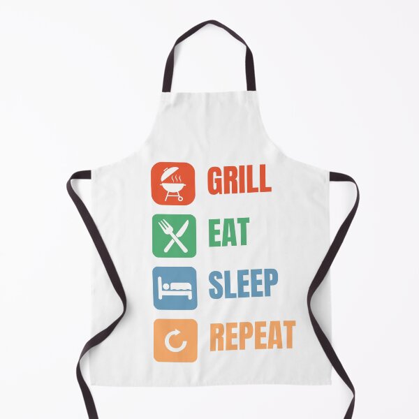 Item preview, Grill Eat Sleep Repeat – BBQ Lover T-Shirt & Gear designed and sold by dadnladdesigns.