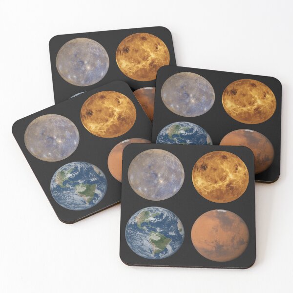 Item preview, Mercury Venus Earth and Mars The Shining Beauty of the Solar System designed and sold by DibujandoPorfa.