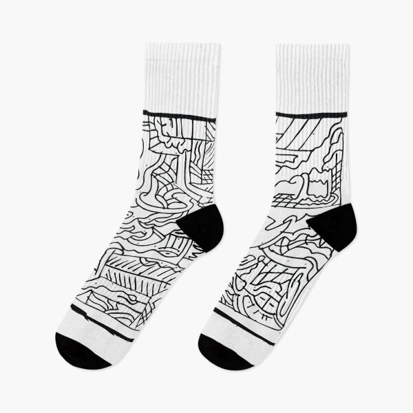 Item preview, Abstract Doodle Map – Intricate Line Art Design designed and sold by BambaKchula.