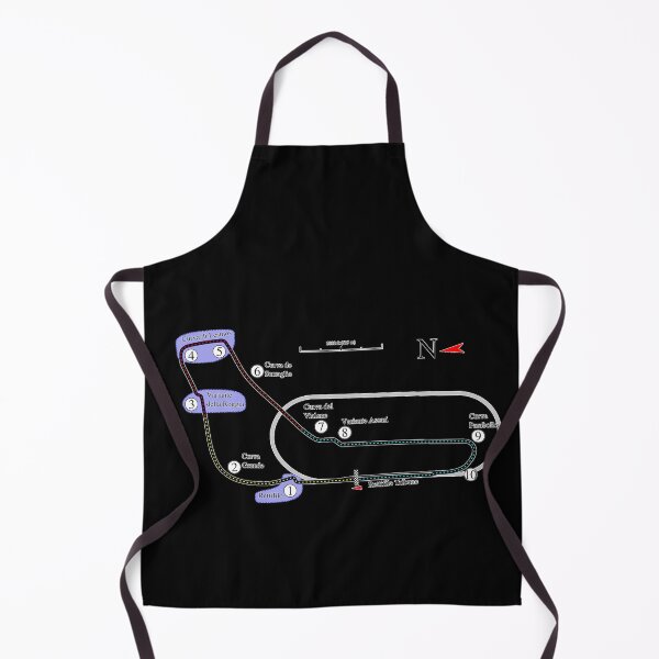 Item preview, Monza F1 track map black Print funny Gifts designed and sold by RyanTee-Awesome.