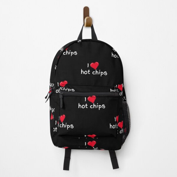 Item preview, I love hot chips collection white writing designed and sold by Kaylews_Designs.