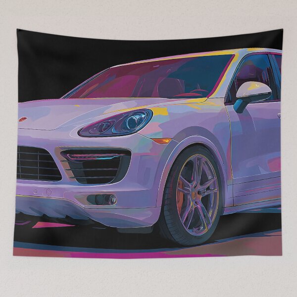 Item preview, Luxury Meets Color – Pop Art Porsche Cayenne GTS designed and sold by AutoPopStudio.