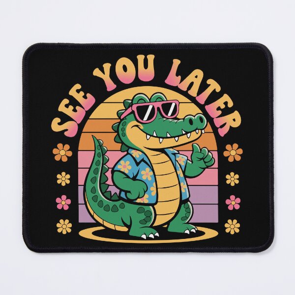 Item preview, "See You Later, Alligator!" - Cool Alligator Retro Graphic designed and sold by DMNindustries.