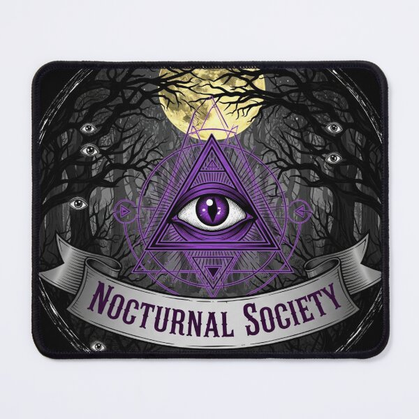 Item preview, Nocturnal Society – All-Seeing Eye, Full Moon & Watchful Forest Gothic - Halloween #2 designed and sold by Arts My Passion.