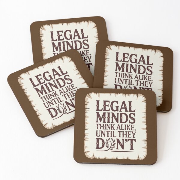 Item preview, All Legal Minds Think Alike, Until They Don’t – Law School Survival T-Shirt designed and sold by NoGoodDeeds.