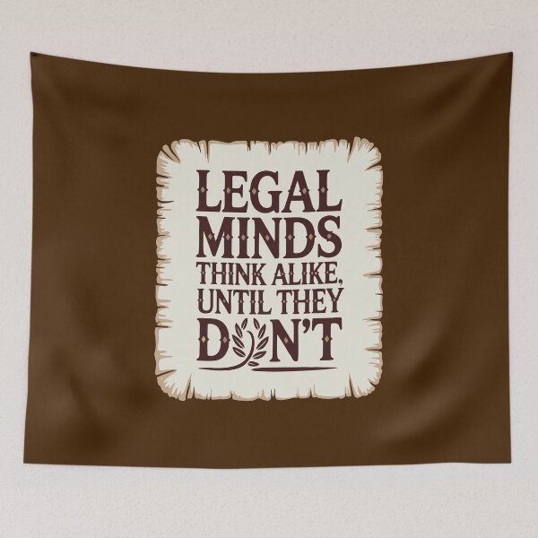 Item preview, All Legal Minds Think Alike, Until They Don’t – Law School Survival T-Shirt designed and sold by NoGoodDeeds.