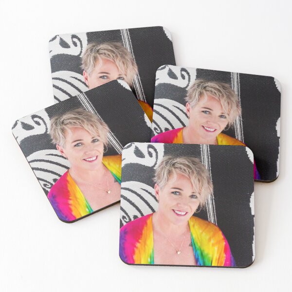 Item preview, Patsy portrait with rainbow jacket designed and sold by VANESSA PIKE-RUSSELL.