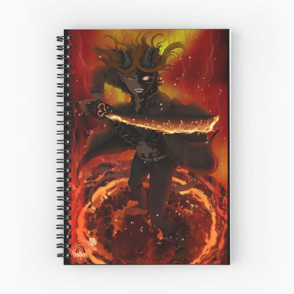 Item preview, Swirling Fire-Demon Mana Farming With Sword / Darknight Manga / Lily Knight designed and sold by Gothickangel Studios.