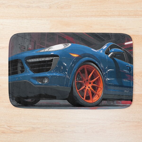 Artikelvorschau, Kräftige Farben & Geschwindigkeit – Porsche Cayenne GTS Wanddruck entworfen und verkauft von AutoPopStudio.