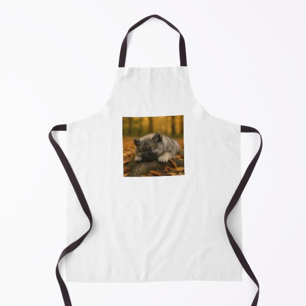 Item preview, A Sleeping Keeshond Puppy in Autumn designed and sold by The Keeshond Shop .