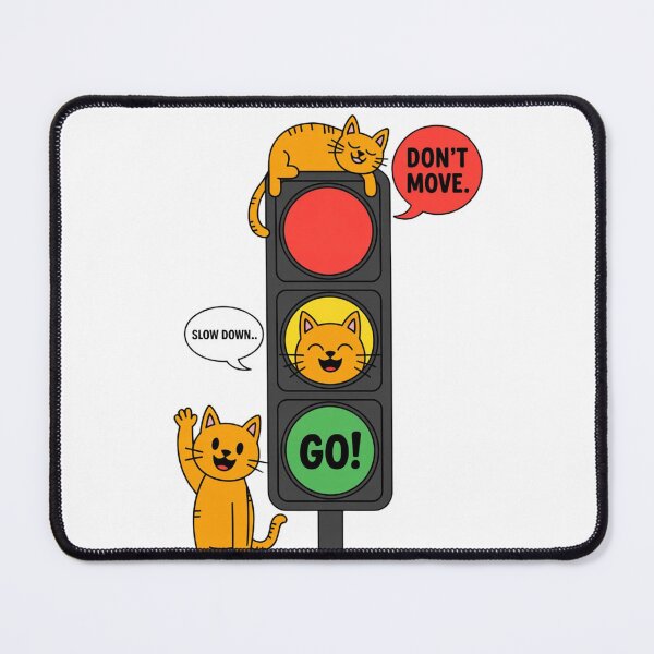 Item preview, Funny Traffic Light With Mood Cats Funny Gifts For Drivers designed and sold by DesignLab13.
