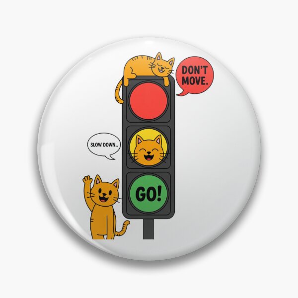 Item preview, Funny Traffic Light With Mood Cats Funny Gifts For Drivers designed and sold by DesignLab13.