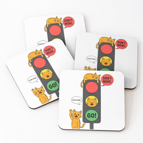 Item preview, Funny Traffic Light With Mood Cats Funny Gifts For Drivers designed and sold by DesignLab13.