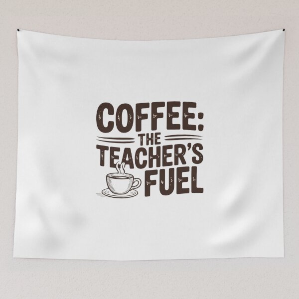 Item preview, Coffee The Teacher’s Fuel Retro Academic designed and sold by MagicWander.