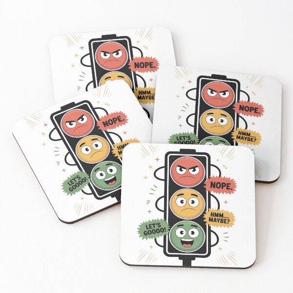 Item preview, Funny Traffic Light Mood Faces Funny Gifts For Drivers designed and sold by DesignLab13.