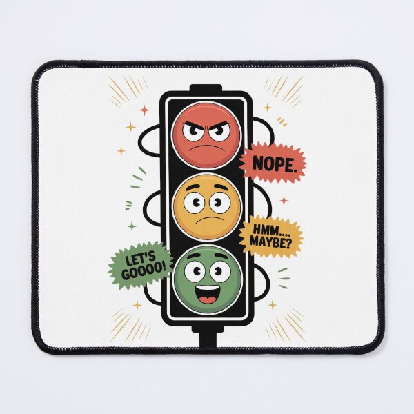 Item preview, Funny Traffic Light Mood Faces Funny Gifts For Drivers designed and sold by DesignLab13.