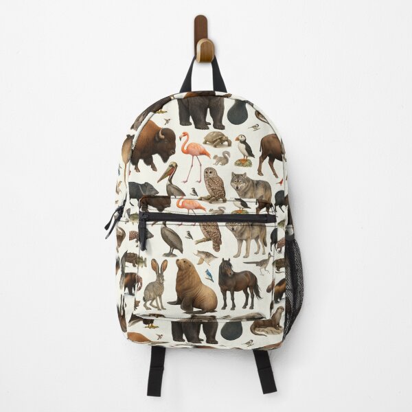 Item preview, Animals of North America Retro Illustration Identification Artwork designed and sold by kakarikihill.