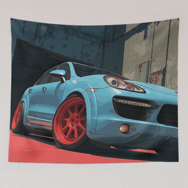 Item preview, Energetic Pop Art SUV – Porsche Cayenne GTS Print designed and sold by AutoPopStudio.