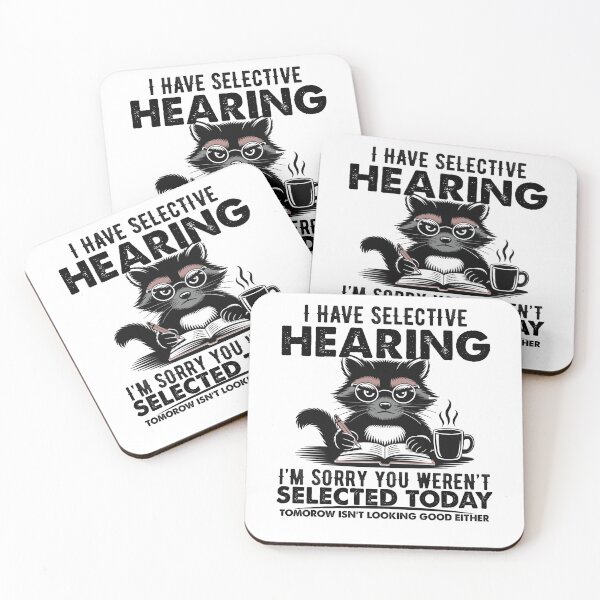 Item preview, Funny I Have Selective Hearing You Werent Selected squirrel Humor  designed and sold by BellaFShop.