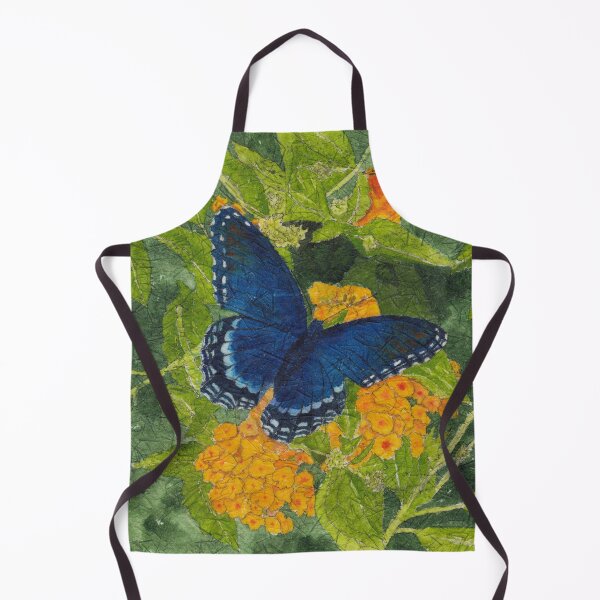 Item preview, Blue Butterfly Watercolor and Ink Batik designed and sold by The Elderberry Blossom.