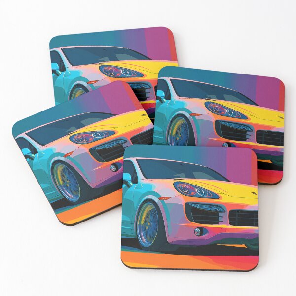 Artikelvorschau, Wandkunst für Autoliebhaber – Pop Art Porsche Cayenne GTS entworfen und verkauft von AutoPopStudio.