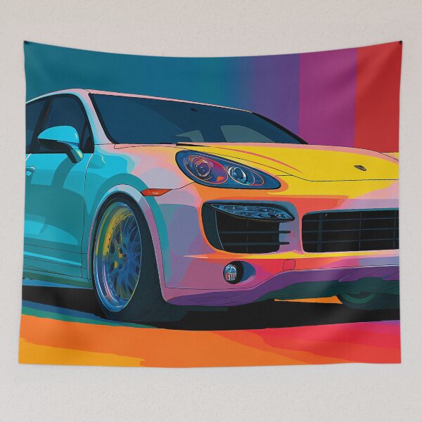 Item preview, Car Enthusiast Wall Art – Pop Art Porsche Cayenne GTS designed and sold by AutoPopStudio.