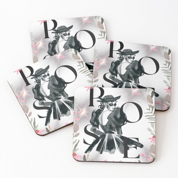 Item preview, Pose Model Floral designed and sold by BluetiqueAid.