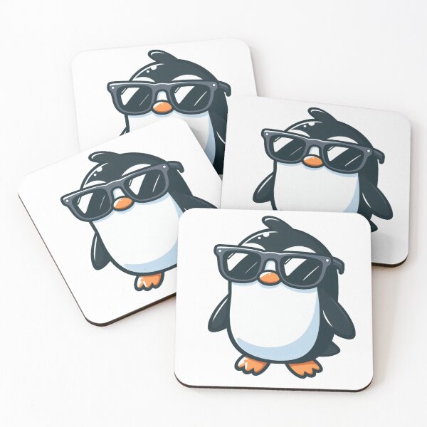 Item preview, Cartoon Penguin with Giant Sunglasses – Incognito Animal Design designed and sold by Confuzz1ed.