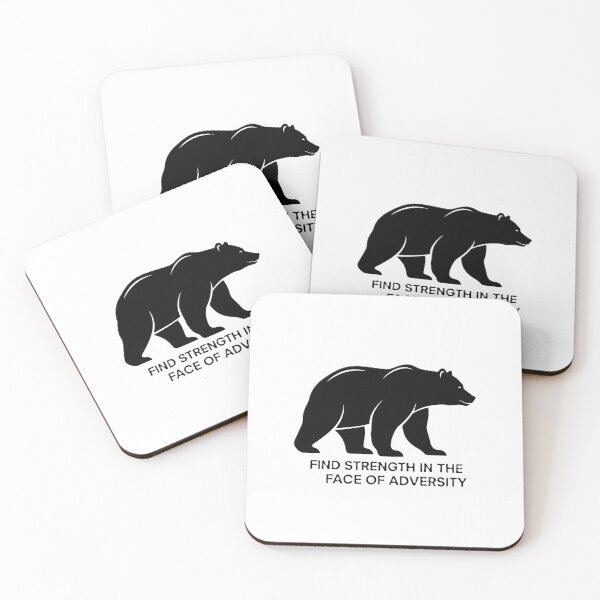 Item preview, "Find Strength in the Face of Adversity" Bear - Resilience & Power Tee designed and sold by DMNindustries.