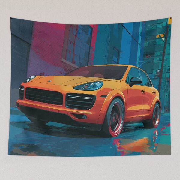 Item preview, Pop Art for Porsche Fans – Cayenne GTS Poster Print designed and sold by AutoPopStudio.