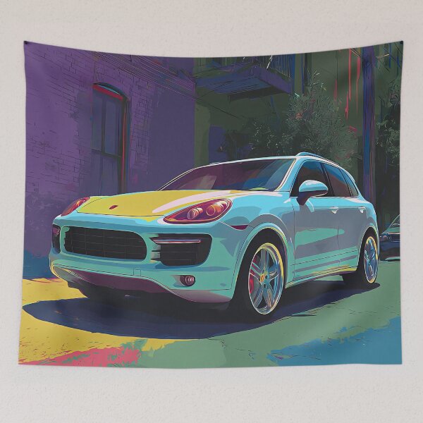 Item preview, Creative Pop Art Porsche Cayenne GTS – Garage Art designed and sold by AutoPopStudio.
