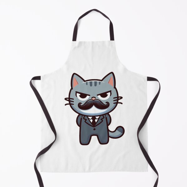 Item preview, Cartoon Cat Wearing Fake Mustache – Silly Disguised Feline Design designed and sold by Confuzz1ed.