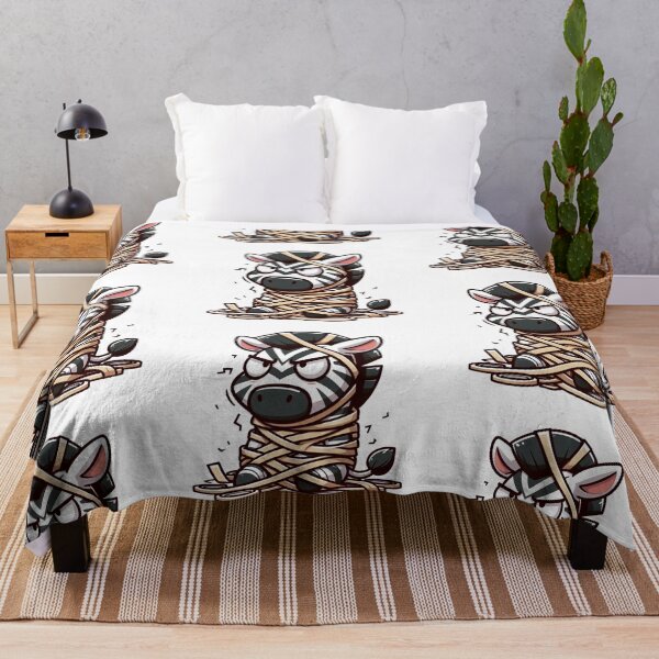 Item preview, Stressed Cartoon Zebra Entangled in Tape – Funny Messy Animal Art designed and sold by Confuzz1ed.