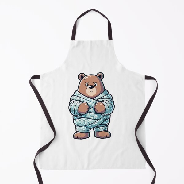 Item preview, Confused Cartoon Bear Caught in Bubble Wrap – Stuck and Silly Animal Art designed and sold by Confuzz1ed.