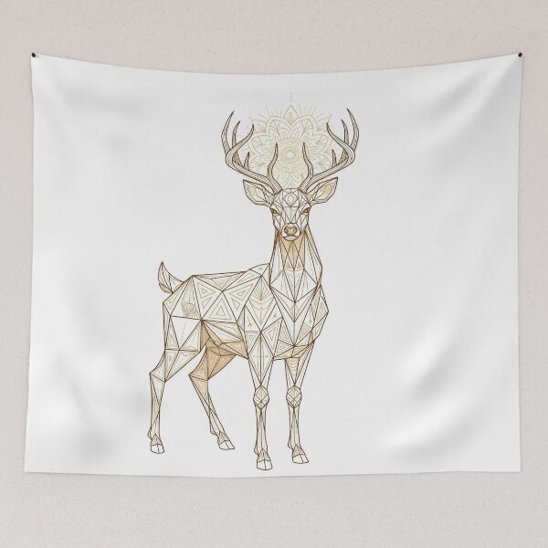 Item preview, Sacred Geometric Deer – Guardian of the Portal Sacred Geometric Deer – Guardian of the Portal designed and sold by 	aluzia.design.